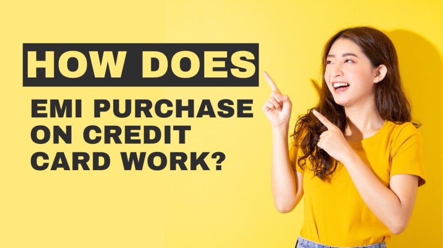 How does EMI purchase on credit card work?